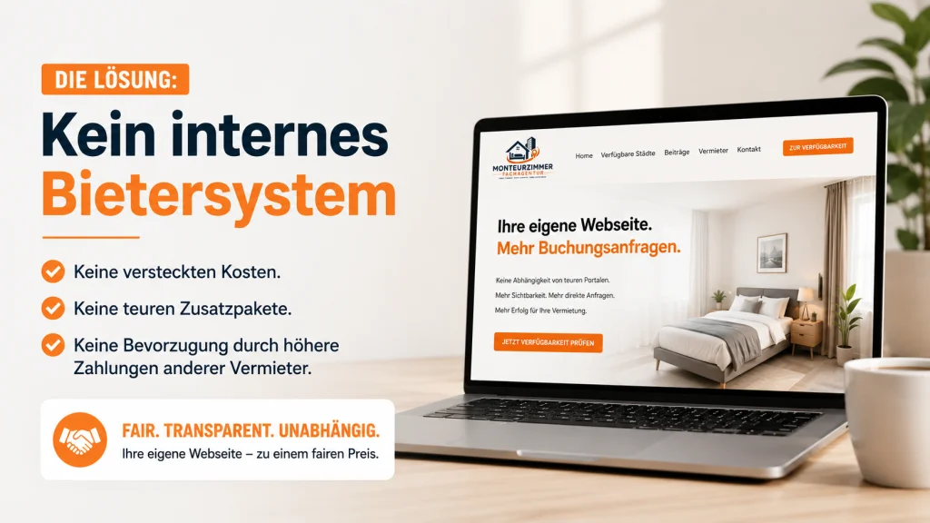 Kein internes Vermieter Bietersystem